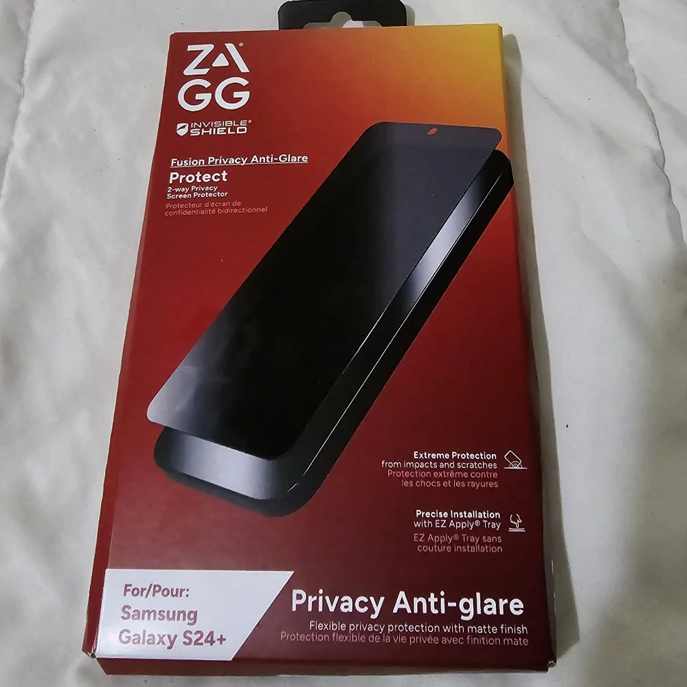 NEW IN BOX ZAGG Invisible shield Screen protector for Samsung Galaxy S24+